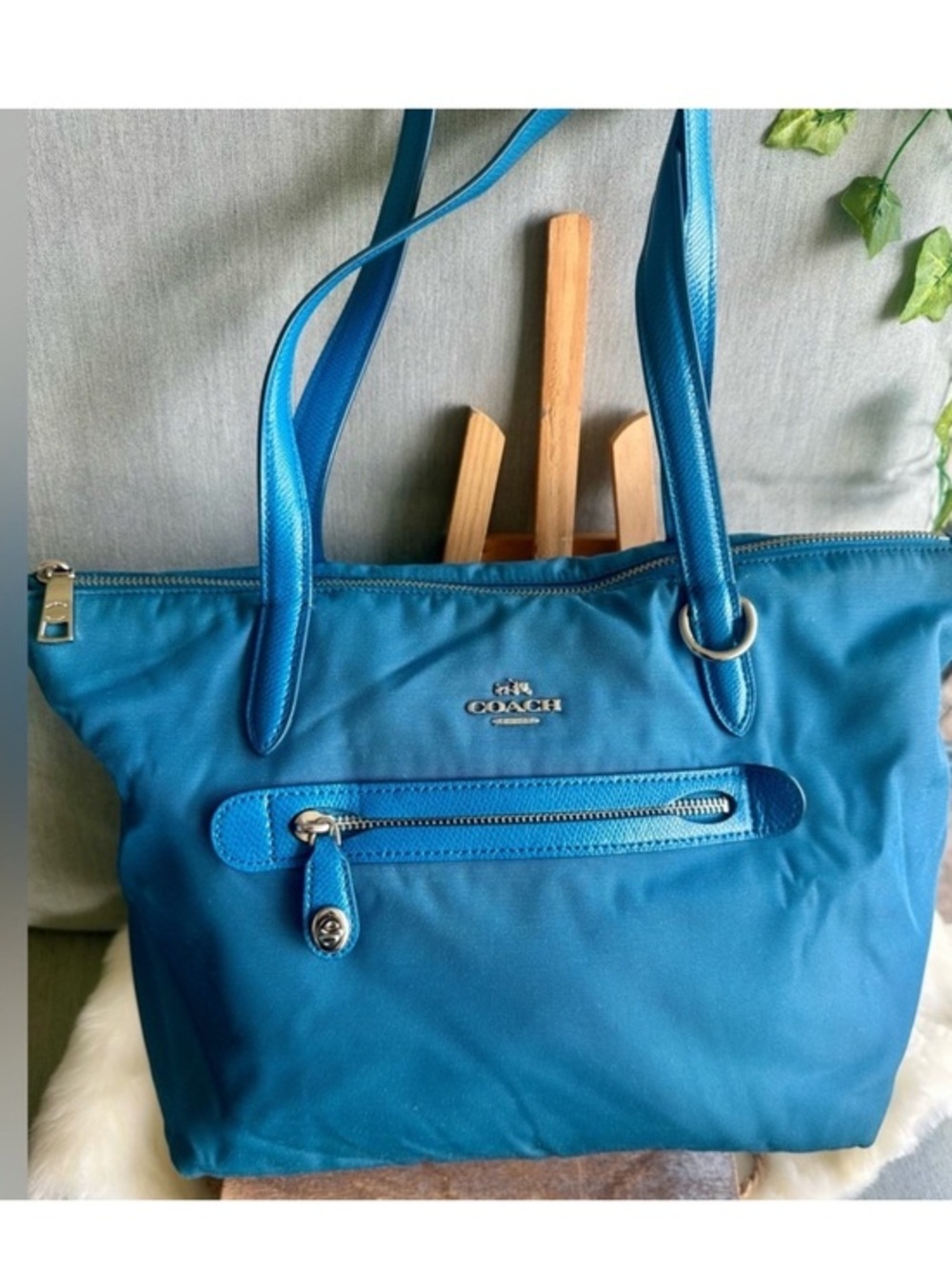 Blue Tote Bag